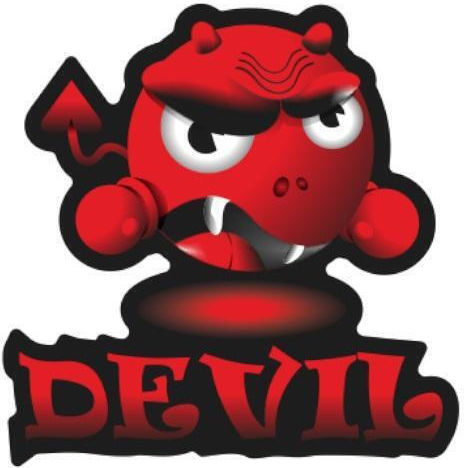 Autocolant Decorativ Universal Devil Lux Label 2buc 5001p Print