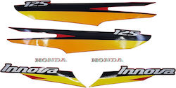 Autocolante Honda Innova 125 Carb Ter Portocalii Set Autocolante Honda Innova 125 Carb Ter Portocalii Set