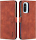 Book Δερματίνης Καφέ (Poco F3 / Mi 11i) case059018