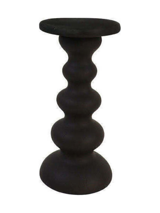 InTheBox Alisi Candle Holder Polyresin in Black Color 10x21x10cm 1pcs