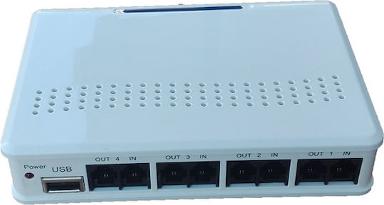 Excelltel Cdx-604u Καταγραφικό Φωνητικής Κλήσης Usb 4 Γραμμές Pstn