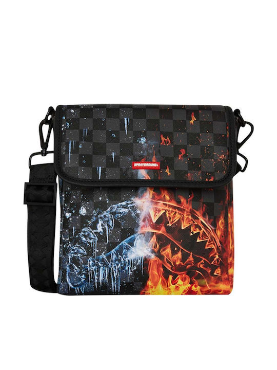 Fire & Ice Shark Damentasche Schultertasche Schwarz