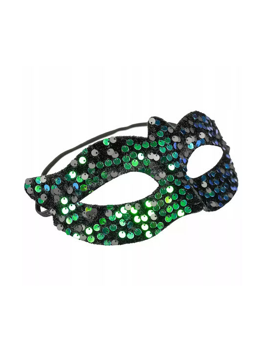 Arpex Venetian Fabric Black Venetian Eye Mask