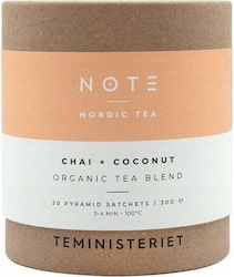 Teministeriet Note Chai Coconut Organic Tea 20 Bags