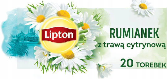 Lipton Ceai Herbal Mușețel Lemongrass 20 Plicuri