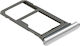 Clappio Nano Sim Card Tray Samsung Galaxy S7 Edge Micro-sd Slot White