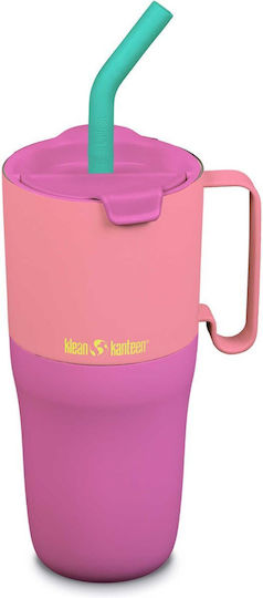 Klean Kanteen Rise Glass Thermos BPA Free 768ml Pink Lemonade Kaleidoscope