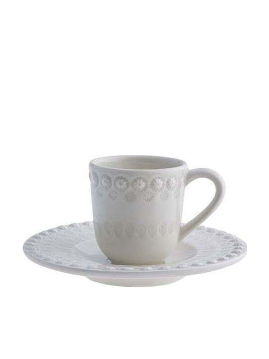 Bordallo Pinheiro Cup Coffee Ceramic Gray