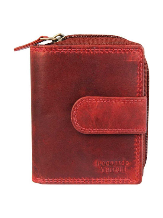 Leather Women's Wallet Classic Red