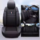 Waterproof Car Seat Covers Set 11 Pieces Leatherette Black 000.230.16028