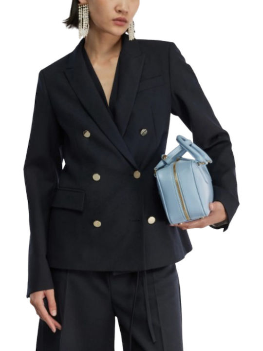 Semicouture Damen Blazer Navy Blue