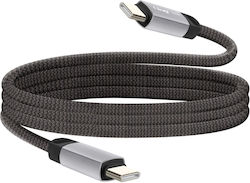 Linq Usb-c To Usb-c 4a Fast Charging 80w Cable In Braided Nylon 1.2m Black Linq Usb-c To Usb-c 4a Fast Charging 80w Cable In Braided Nylon 1.2m Black