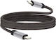 Linq USB Typ-C Zu USB Typ-C 4a Schnelles Laden 80w Kabel In Geflochtenem Nylon 1,2m Schwarzes