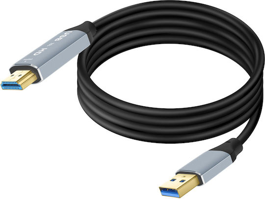 Linq Hdmi To Usb-a Video Cable Full Hd 1080p Resolution 1.8m Black