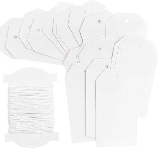 Rico Design Hârtie Geantă pentru Cadou Albă 24buc