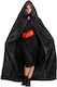 Cape Domino Black Satin 130cm