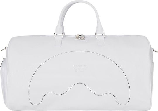 Sprayground Duffle Sack Voyage White made of Artificial Leather L50xW25xH27cm