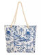Signare Fabric Beach Bag Gold