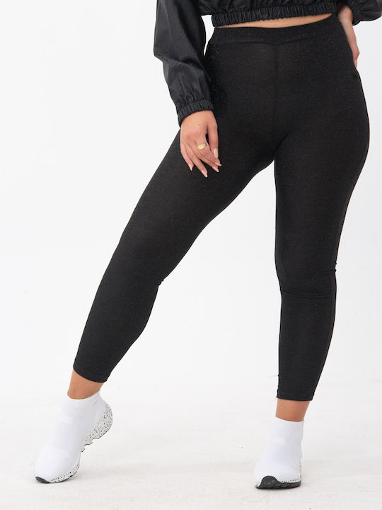 Instruire Colanti de femei Cropped Colanti Lucios Black