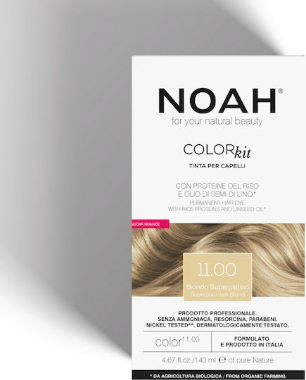 Natural Hair Dye Super Platinum Blonde 11.00 Noah 140 Ml
