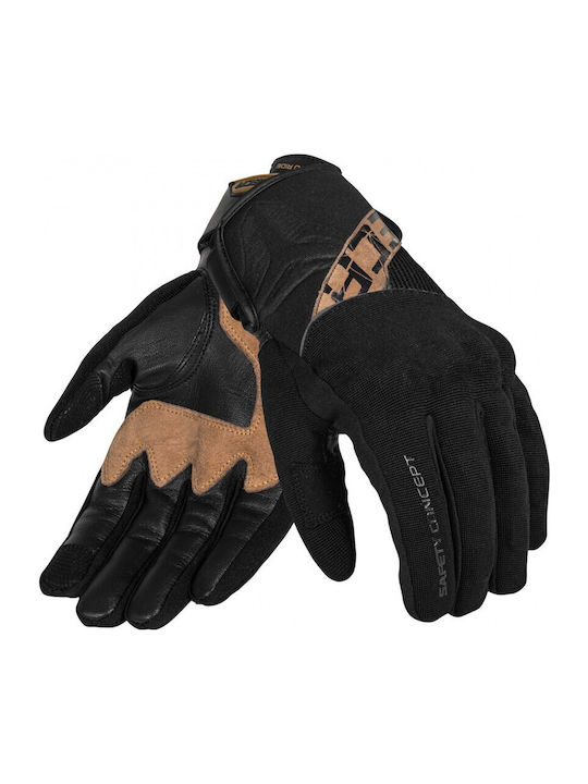 Seca X-Stretch II Men's Motorcycle Gloves Brown