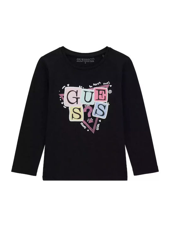 Guess Kinderhemd Langarm Schwarz Black Baby Top