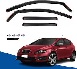 Set Car Windbreakers Front And Back For Seat Leon 4 Pieces VETRBR0076