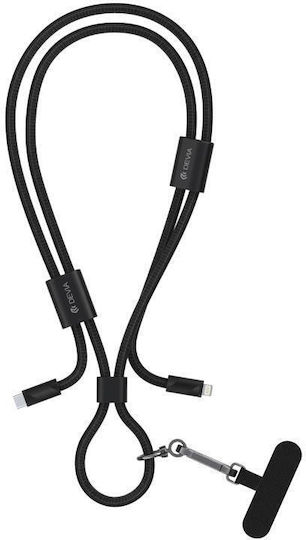 Devia USB-C to Lightning Cable 27W Μαύρο 1.6m