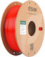 Esun PETG 3D Printer Filament 1.75mm Basic Red 1kg 1τμχ (Spool)