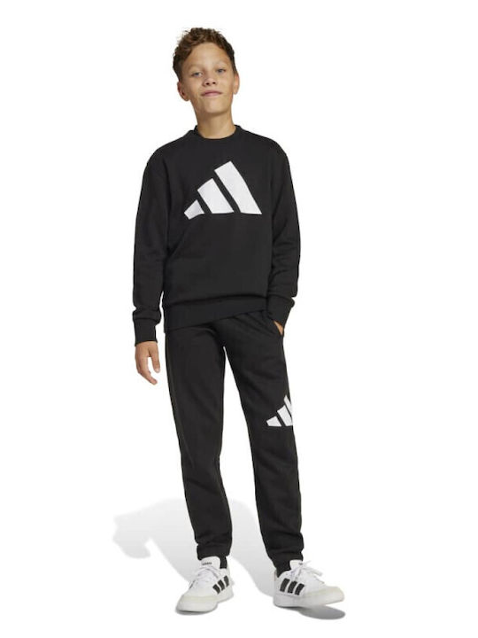 Kids Sweatpants Set With Top Black 2 Pieces