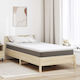 vidaXL Ανώστρωμα Ημίδιπλο Polyester 120x200x6εκ.