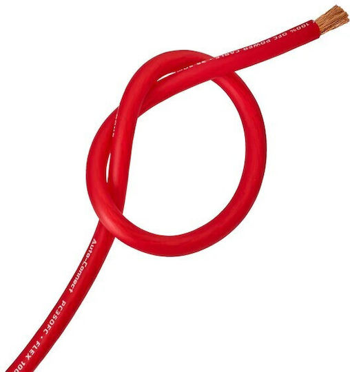Pc21ofcr Cablu de Alimentare Roșu 4awg/21 6mm2 Ofc Auto-connect Vândut la Metru