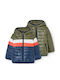 Kids' Casual Jacket Double Sided with Hood Dark Blue