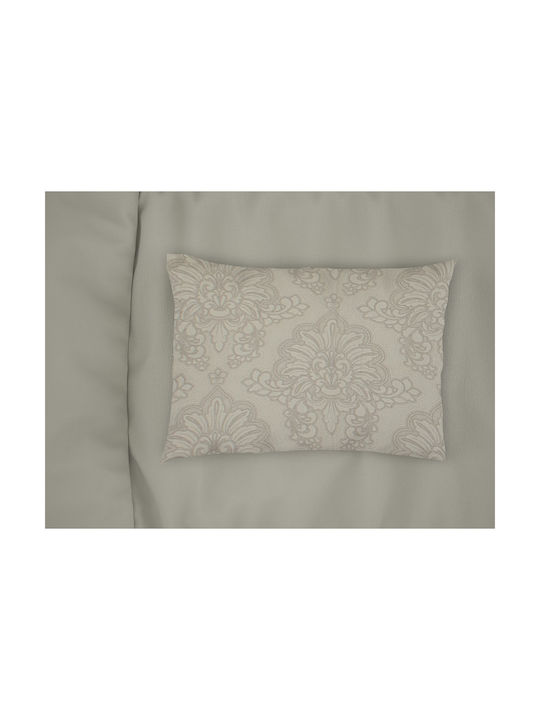 Dimcol Άρτεμις Μαξιλαροθήκη με Φάσα Beige 50x70εκ.