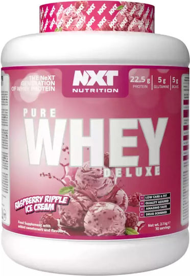 Pure Whey Deluxe Protein Whey Gluten Free with Flavor Raspberry Ripple Ice Cream 2.1kg