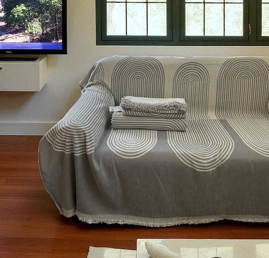 Linea Home Elgin Комплект За Хвърляния 3 Бр Шенил Сив