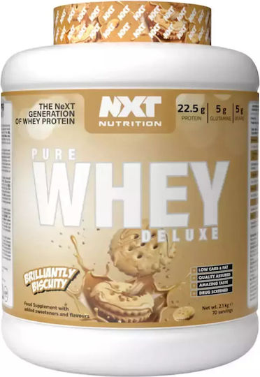 Pure Whey Deluxe Protein Whey Gluten Free with Flavor Brilliantly Biscuity 2.1kg