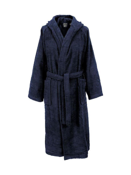 Dimcol 3010 Μπουρνούζι με Κουκούλα Navy Blue 420gr/m²