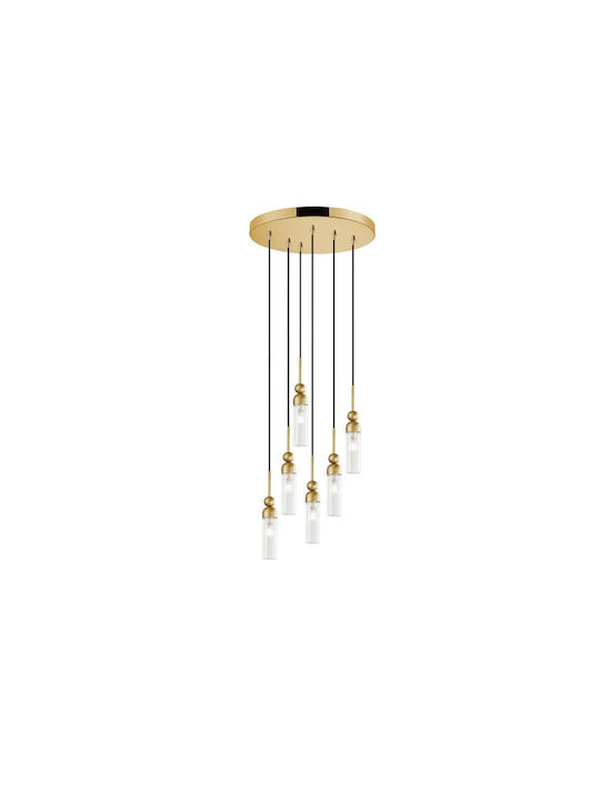 Luma Κρεμαστό Φωτιστικό Oxidized gold για 6 Λαμπτήρες G9