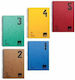 A&G Paper Spiral Notebook Ruled B5 150 Sheets 5 Subjects 1pcs (Μiscellaneous Designs)