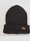 Beanie Unisex Σκούφος Πλεκτός σε Μαύρο χρώμα
