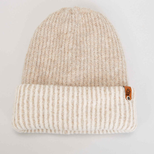 Beanie Unisex Căciulă Tricotat în culoarea Bej