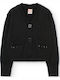 Kinderstrickjacke Baumwolle Schwarz