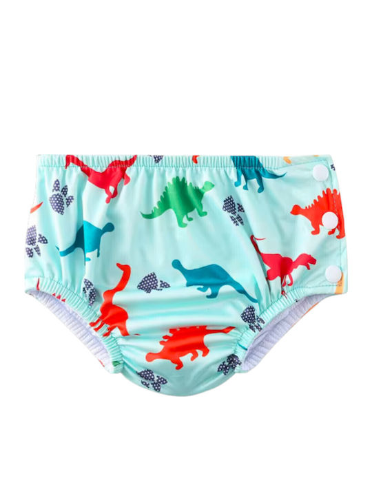 Queen Mother Mint Dinosaurier Kinder Badebekleidung Slipe Mint