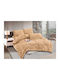 Silk Fashion Κουβερτοπάπλωμα Υπέρδιπλο 220x240εκ. Ανοιχτό Καφέ 320 GSM