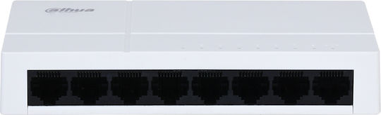 Dahua DH-SG1008L Unmanaged L2 Switch with 8 Gigabit (1Gbps) Ethernet Ports