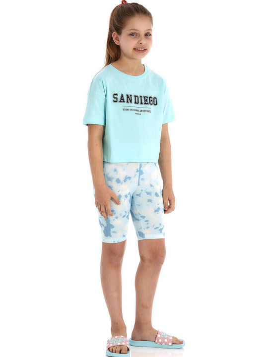 Kids Legging Sports / Cycling Short Light Blue