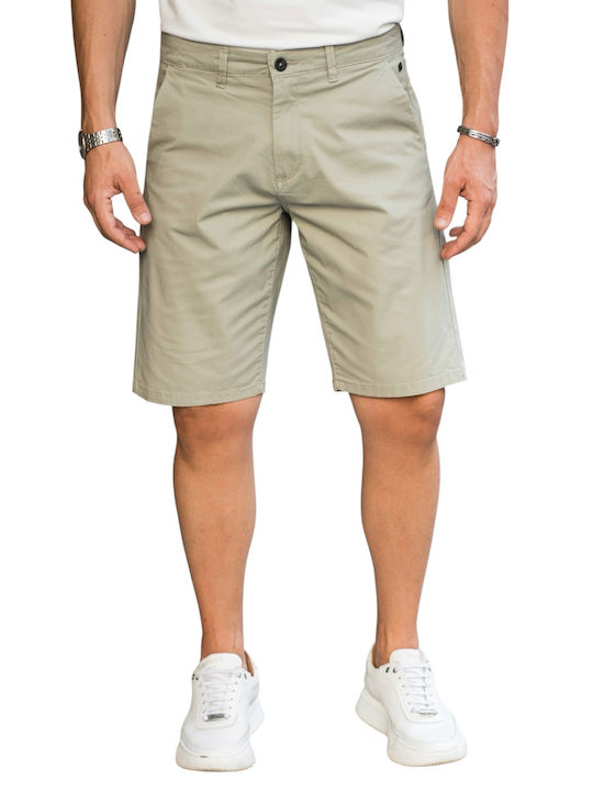 Rebase Ανδρική Βερμούδα Chino Pale Green