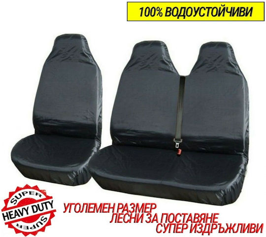 Set Waterproof Seat Covers Van Waterproof Highly Durable Intensive Use