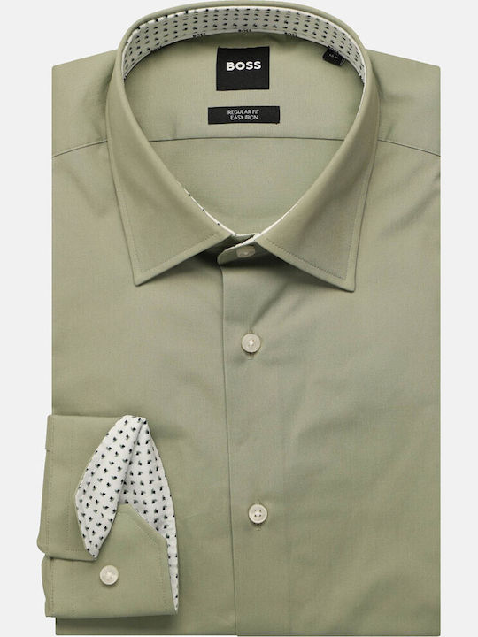 Boss H Joe Long-sleeved Cotton Shirt Light Past...